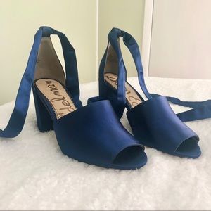 SAM EDELMAN | Navy blue strappy heels